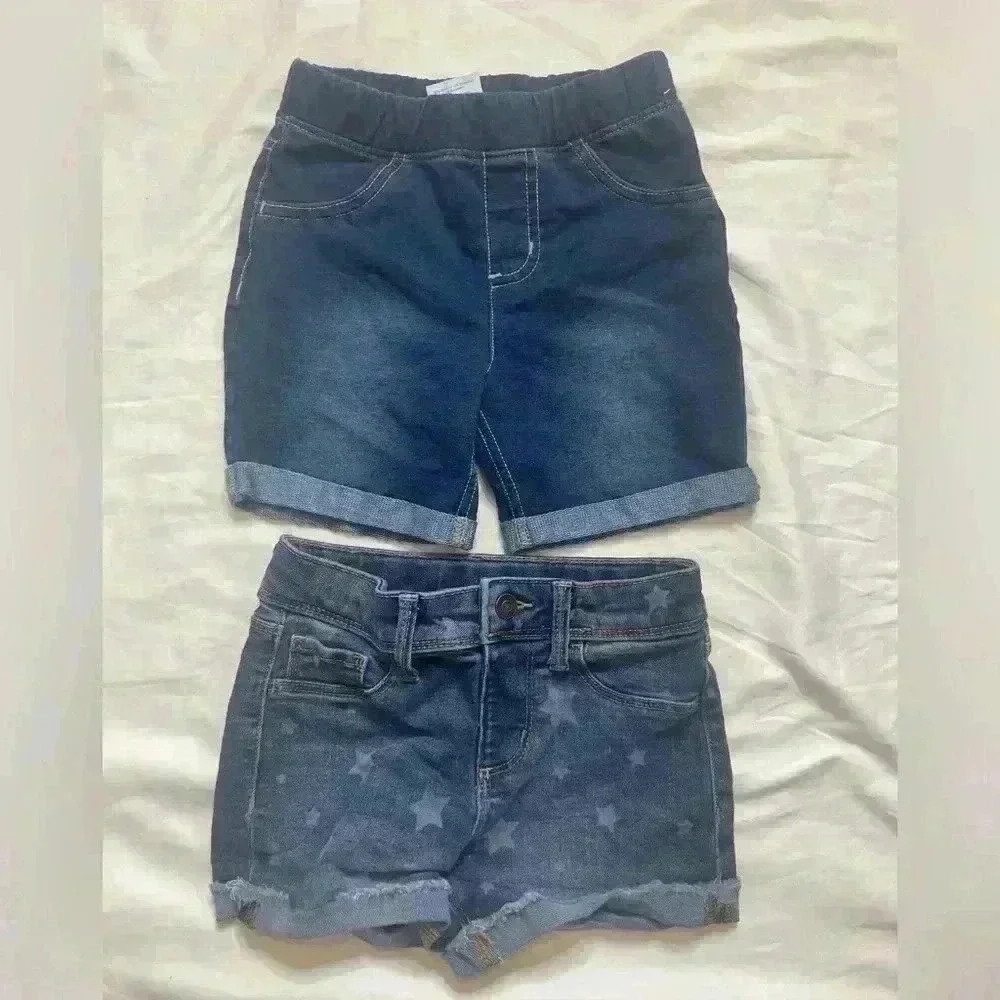 Bundle Jumping Beans Girls Size 6 Denim Shorts Blue